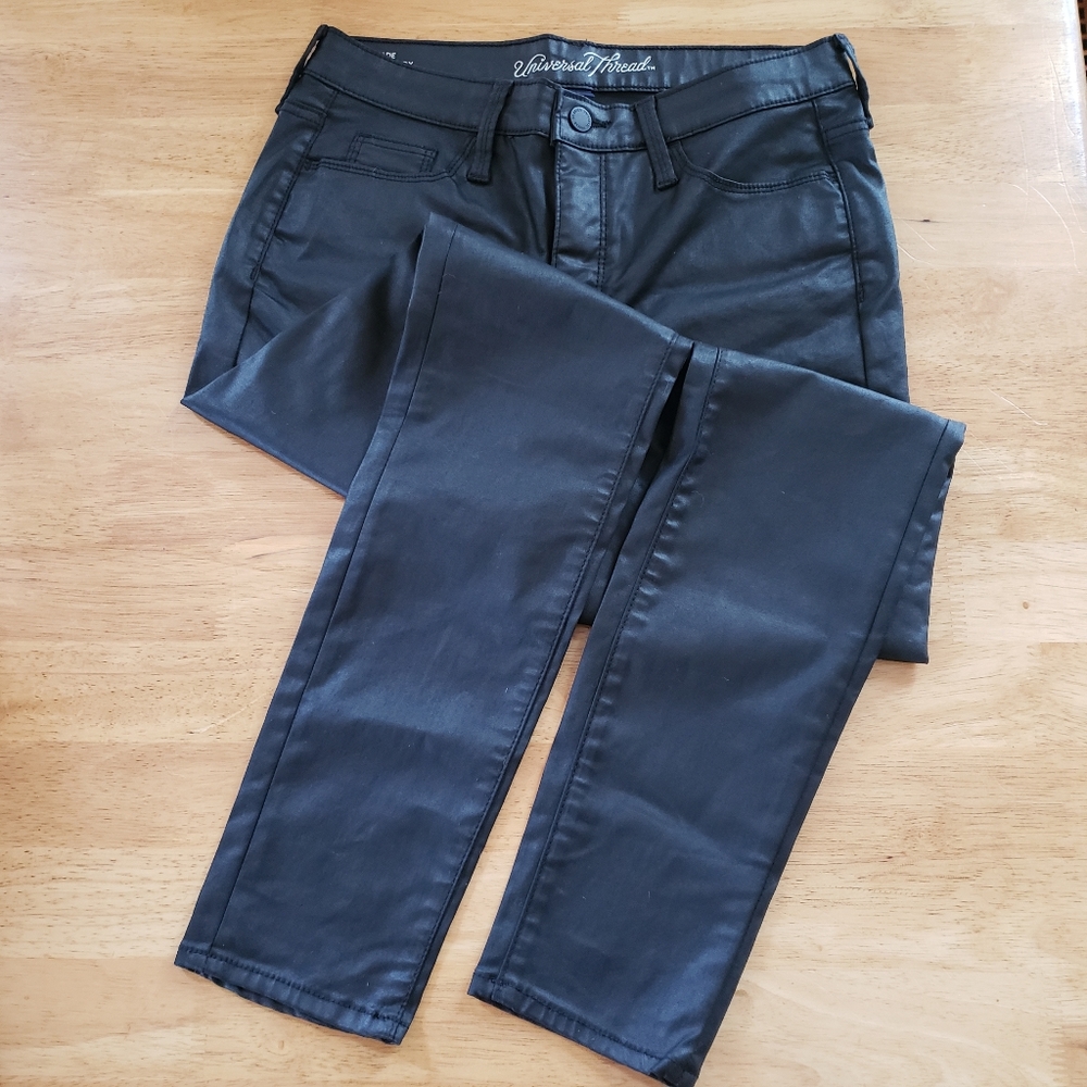 Universal Thread High-Rise Pleather Jeggings Sz 6